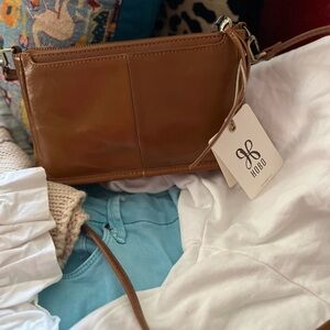 HOBO Tan Leather Crossbody Bag